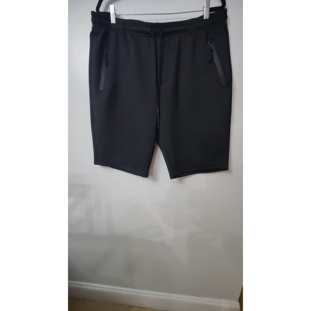 Public Record Men's Zipped Pockets Elastic Waist Standard Fit Shorts Zise 2XL